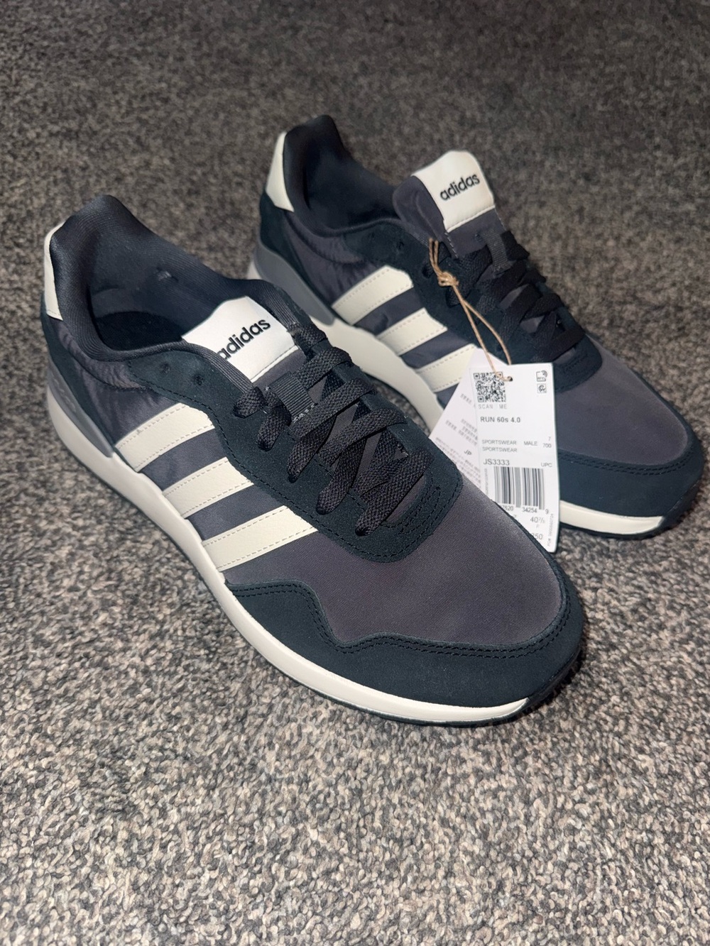 New adidas Men's Navy and White  Sneakers